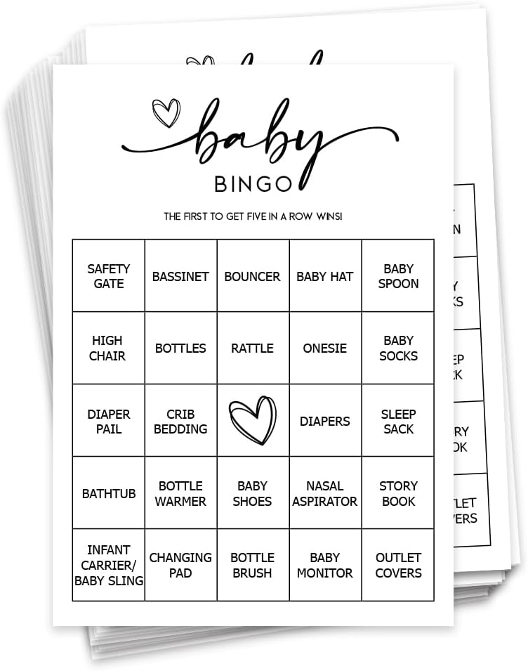 Baby Bingo Top 5 Baby Shower Games For Memorable Party