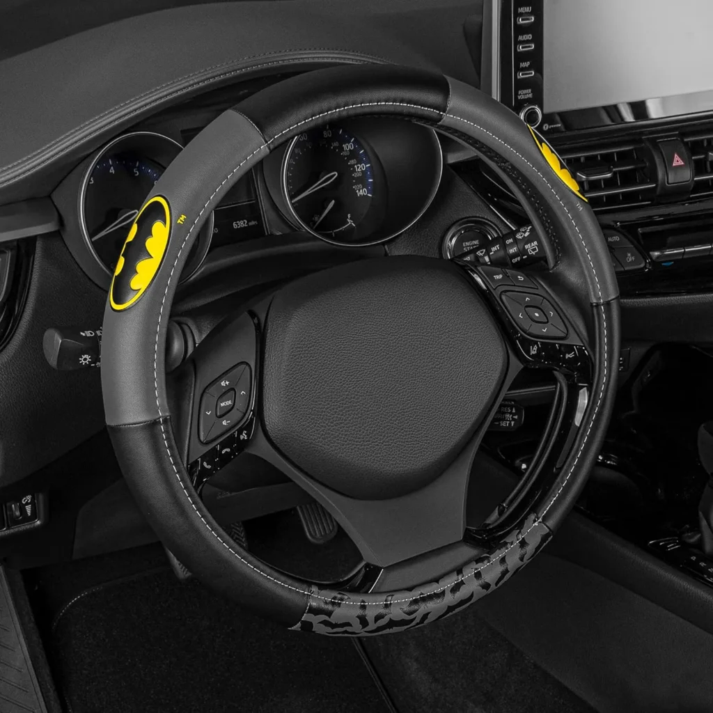 Batman Car Steering Wheel Cover Batman Car Accessories.jpg